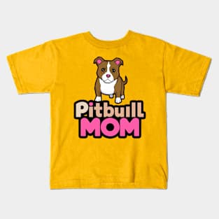 Pitbull Mom Kids T-Shirt